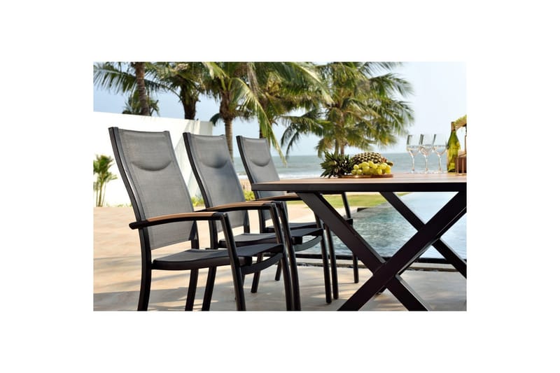 Pinottava nojatuoli Lifestyle Garden Panama 4 kpl - Puutarhakalusteet - Puutarhatuoli - Karmituoli ulos