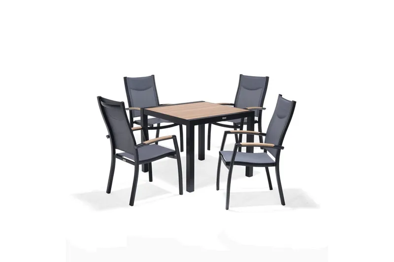 Pinottava nojatuoli Lifestyle Garden Panama 4 kpl - Puutarhakalusteet - Puutarhatuoli - Karmituoli ulos