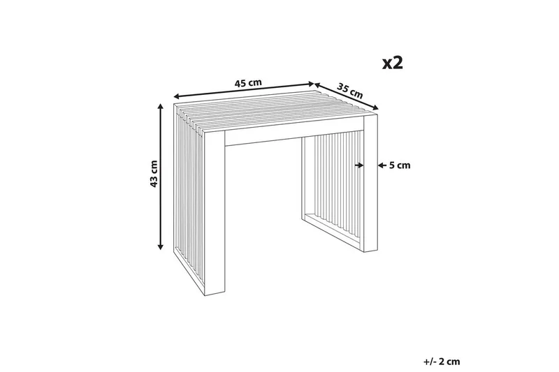 Puutarhajakkarat 2 kpl Bellano - Puutarhakalusteet - Puutarhatuoli - Parveketuoli & taittotuoli ulos