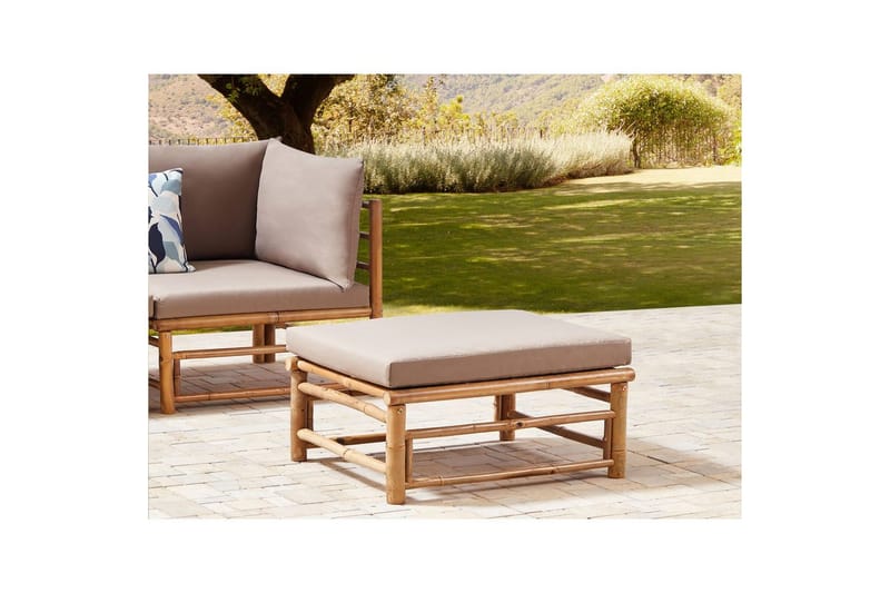 Puutarhajalkarahi Cerreto Beige/vaalea puu - Beige/vaalea puu - Puutarhakalusteet - Puutarhatuoli - Jalkarahi & jakkara ulkokäyttöön