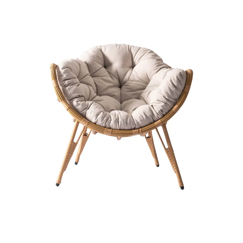 puutarhakalusteet NO_BRAND NUBIA 341 -seisova nojatuoli ruskea, beige, undefined