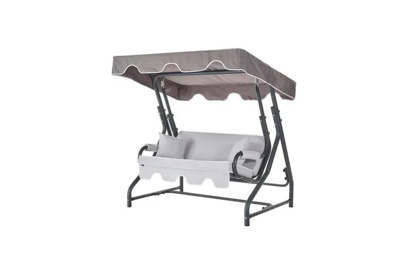 Puutarhan kaksinkertainen keinutuoli Laziuki (170 x 165 x 110 cm) Monivärinen, Monivärinen