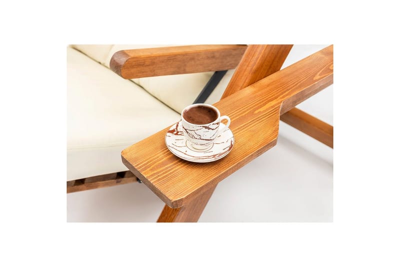 Puutarhan kaksinkertainen keinutuoli Limca Keinu Kerma - Kerma - Puutarhakalusteet - Puutarhatuoli - Riipputuoli