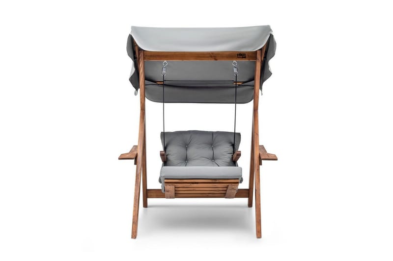 Puutarhan yksittäinen keinutuoli Limca Keinu Harmaa - Harmaa - Puutarhakalusteet - Puutarhatuoli - Riipputuoli