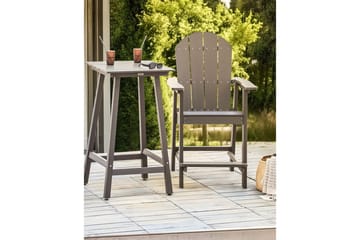 Puutarhatuoli Adirondack - Harmaa, 58x71x124 cm - Puutarhakalusteet - Puutarhatuoli - Karmituoli ulos