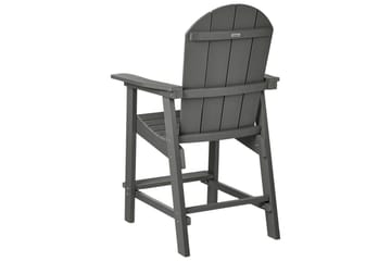 Puutarhatuoli Adirondack - Harmaa, 58x71x124 cm - Puutarhakalusteet - Puutarhatuoli - Karmituoli ulos