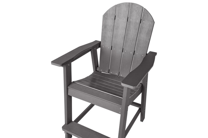 Puutarhatuoli Adirondack - Harmaa, 58x71x124 cm - Puutarhakalusteet - Puutarhatuoli - Karmituoli ulos