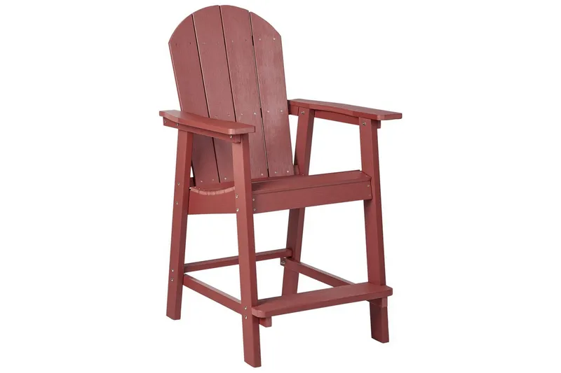 Puutarhatuoli Adirondack, Punainen, 58x71x124 cm