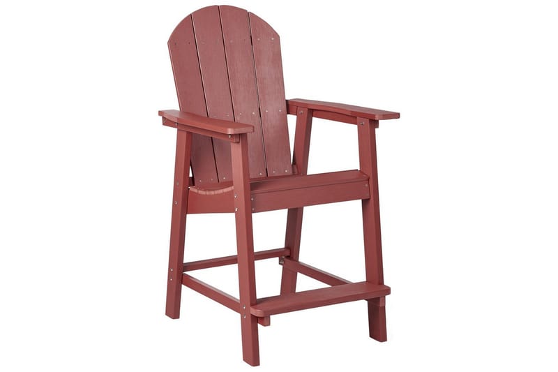Puutarhatuoli Adirondack, Punainen, 58x71x124 cm