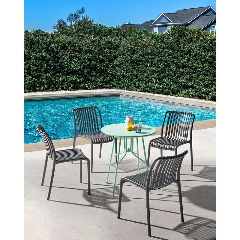 Puutarhatuoli Ariccia 4-pakkaus - Musta - Puutarhakalusteet - Puutarhatuoli - Karmituoli ulos