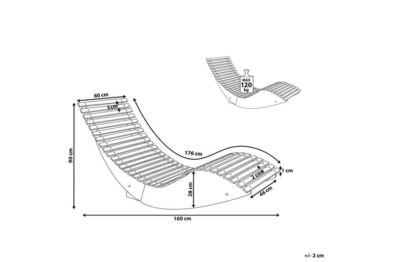 Puutarhatuoli Brescia II - Puutarhakalusteet - Puutarhatuoli - Aurinkosänky & aurinkovaunu