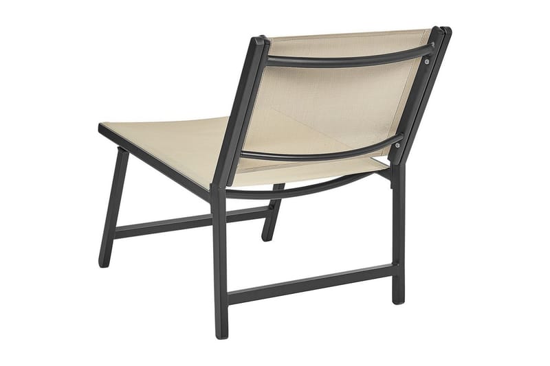 Puutarhatuoli Marceddi - Beige, musta - Puutarhakalusteet - Puutarhatuoli - Ulkotilan nojatuolit