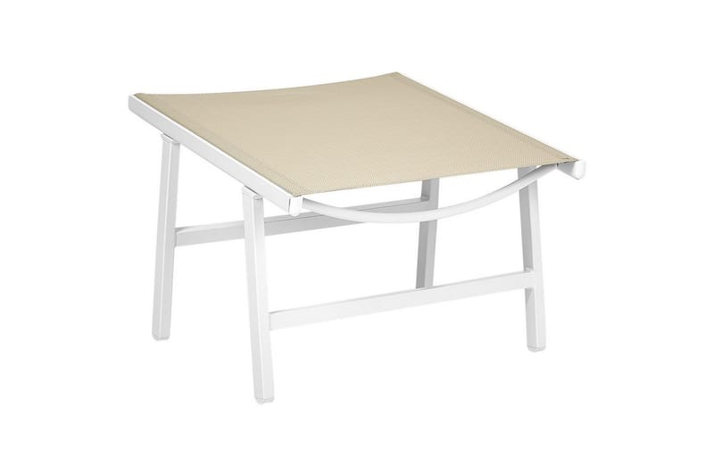 Puutarhatuoli Marceddi - Beige, valkoinen - Puutarhakalusteet - Puutarhatuoli - Ulkotilan nojatuolit