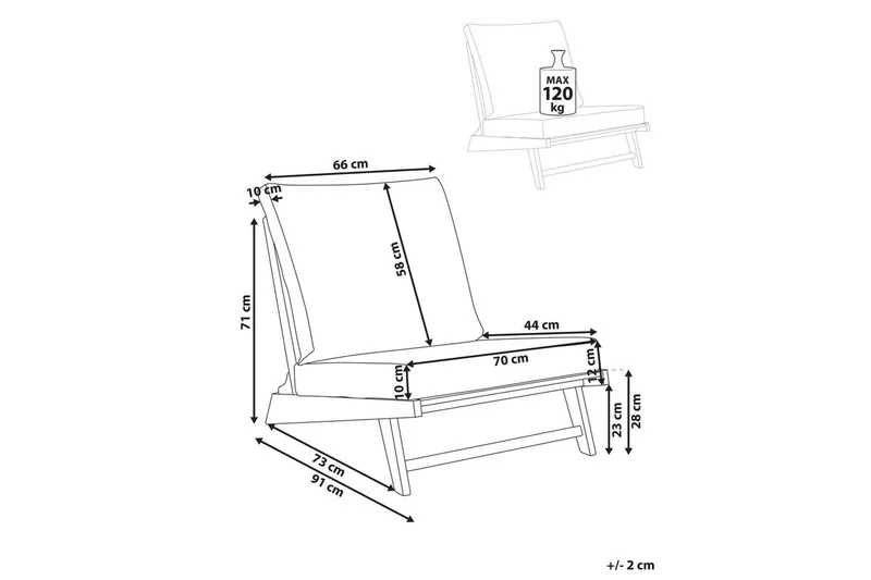 Puutarhatuoli Micciano - Puutarhakalusteet - Puutarhatuoli - Ulkotilan nojatuolit