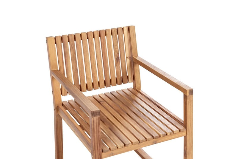 Puutarhatuoli Sassari II - Vaalea puu, vihreä - Puutarhakalusteet - Puutarhatuoli - Karmituoli ulos