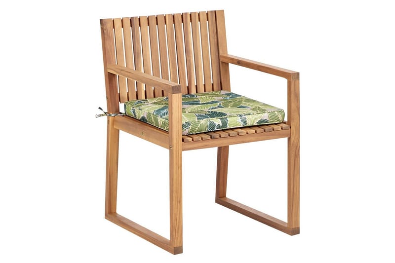 Puutarhatuoli Sassari II - Vaalea puu, vihreä - Puutarhakalusteet - Puutarhatuoli - Karmituoli ulos