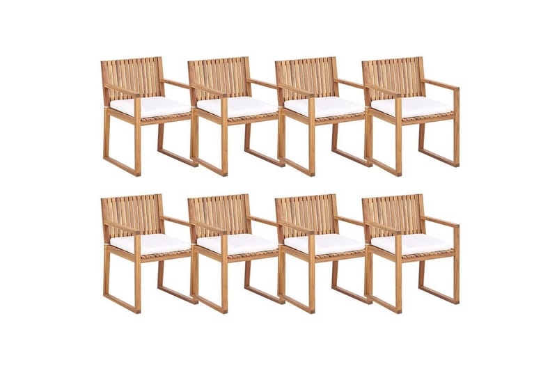 Puutarhatuoli Sassari II, Vaalea puu, valkoinen