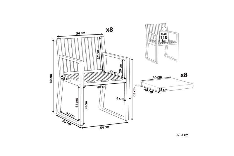 Puutarhatuoli Sassari II - Vaalea puu, sininen, valkoinen - Puutarhakalusteet - Puutarhatuoli - Karmituoli ulos