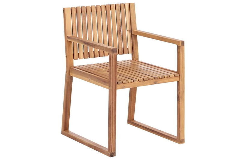 Puutarhatuoli Sassari II - Vaalea puu, vihreä - Puutarhakalusteet - Puutarhatuoli - Karmituoli ulos