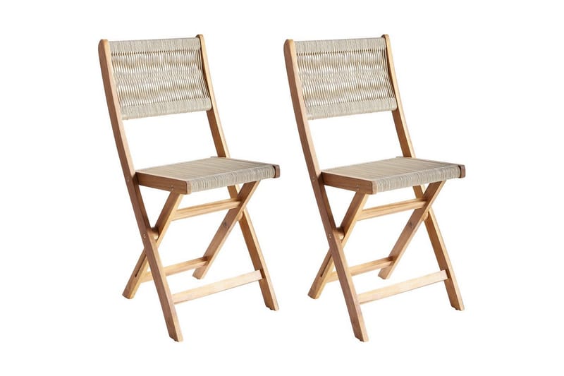 Puutarhatuoli Prossedi 2:n sarja Beige/vaalea puu, Beige/vaalea puu