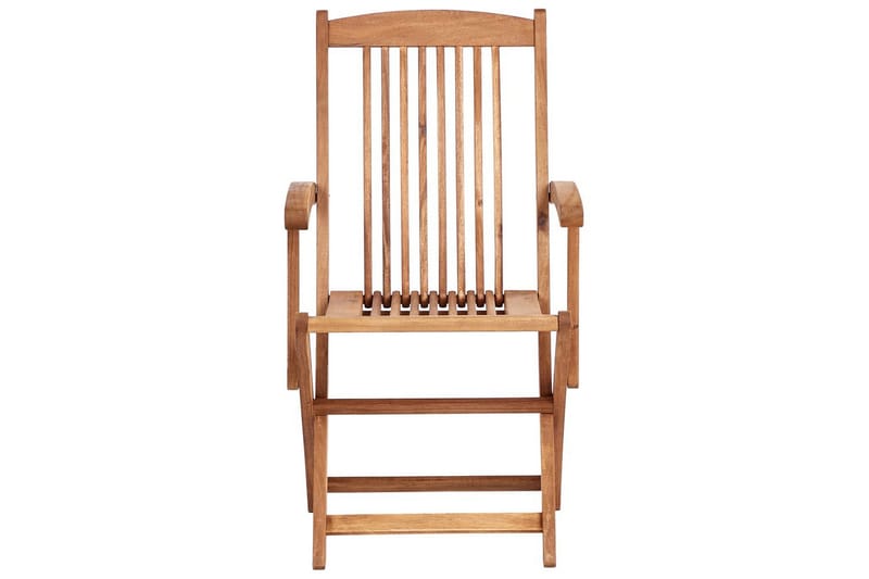 Puutarhatuolien sarja, 2 kpl Maui II - Vaalea puu, luonnonvalkoinen - Puutarhakalusteet - Puutarhatuoli - Karmituoli ulos