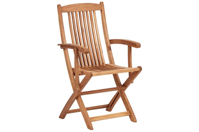 Puutarhatuolien sarja, 2 kpl Maui II - Vaalea puu, luonnonvalkoinen - Puutarhakalusteet - Puutarhatuoli - Karmituoli ulos