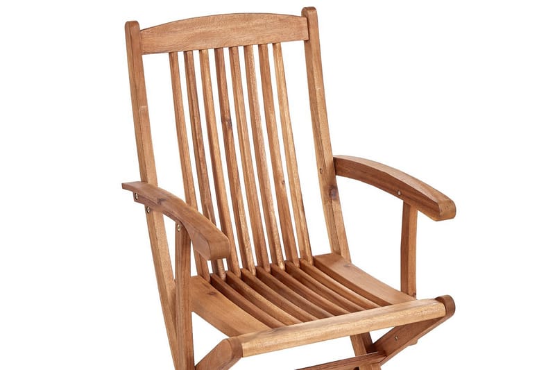 Puutarhatuolien sarja, 2 kpl Maui II - Vaalea puu - Puutarhakalusteet - Puutarhatuoli - Parveketuoli & taittotuoli ulos