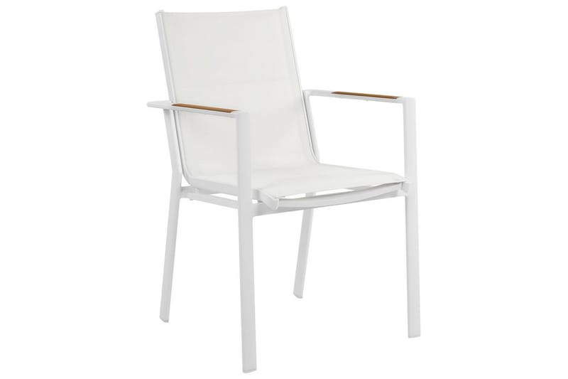 Puutarhatuolien sarja, 4 kpl Busseto - Valkoinen - Puutarhakalusteet - Puutarhatuoli - Karmituoli ulos