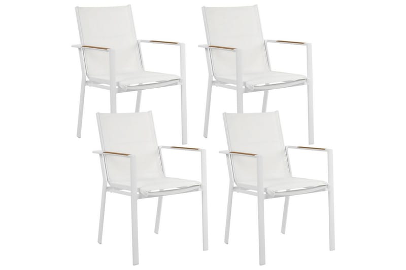 Puutarhatuolien sarja, 4 kpl Busseto, Valkoinen