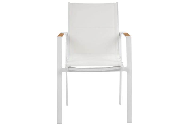 Puutarhatuolien sarja, 6 kpl Busseto - Valkoinen - Puutarhakalusteet - Puutarhatuoli - Karmituoli ulos