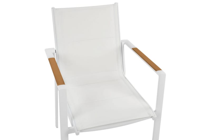 Puutarhatuolien sarja, 6 kpl Busseto - Valkoinen - Puutarhakalusteet - Puutarhatuoli - Karmituoli ulos