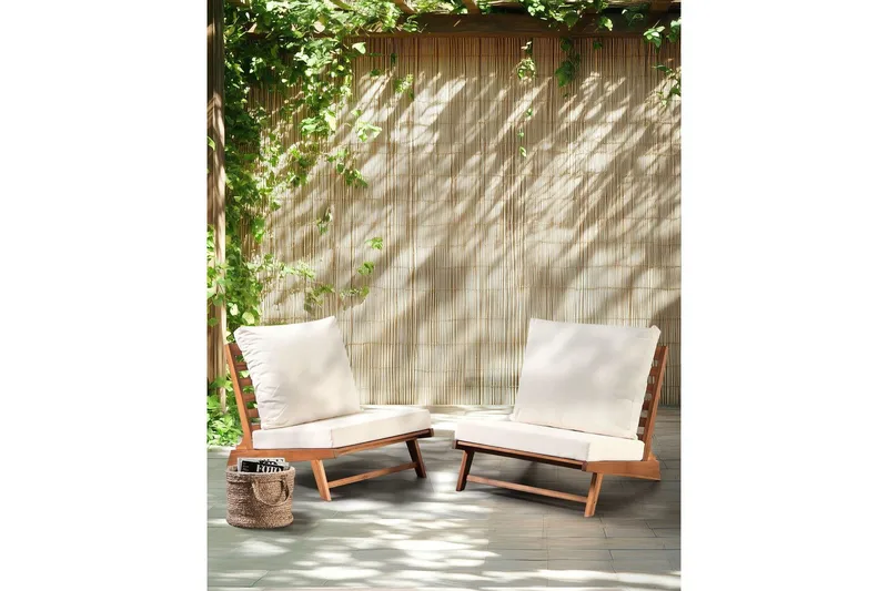 Puutarhatuolit 2 kpl Micciano - Puutarhakalusteet - Puutarhatuoli - Ulkotilan nojatuolit