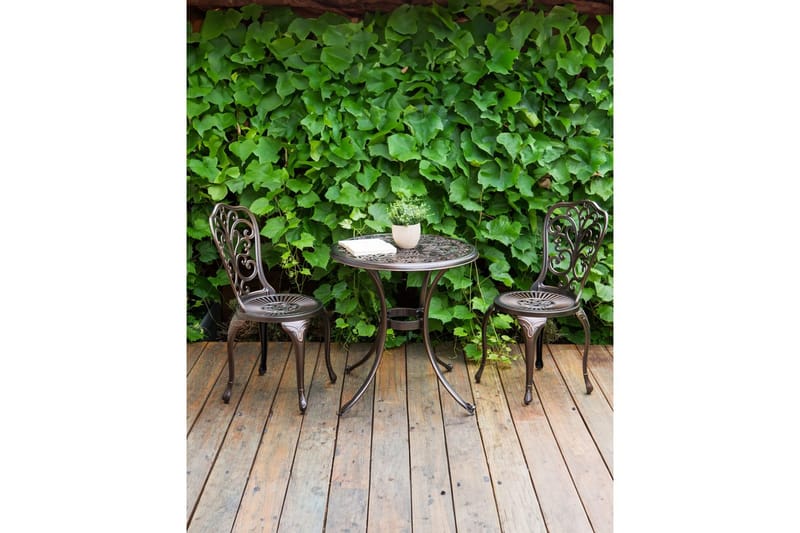 Puutarhatuolit 2 kpl Triora - Ruskea - Puutarhakalusteet - Puutarhatuoli - Karmituoli ulos