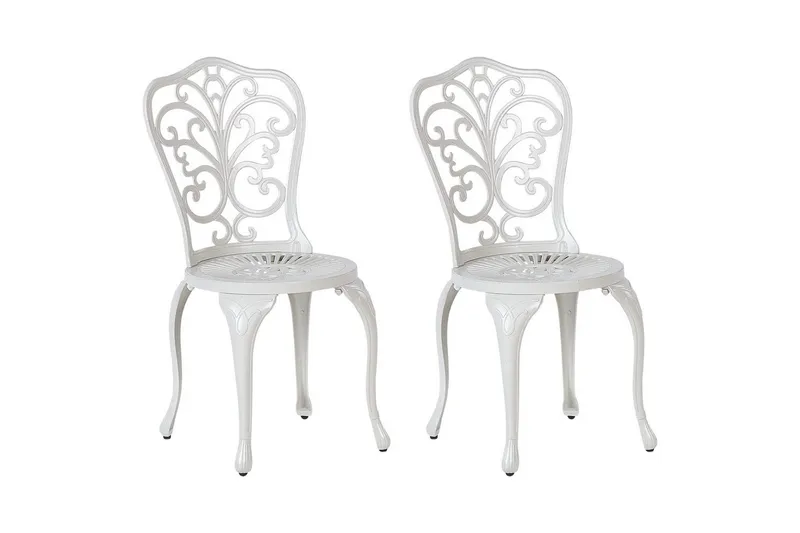 Puutarhatuolit 2 kpl Triora, Valkoinen