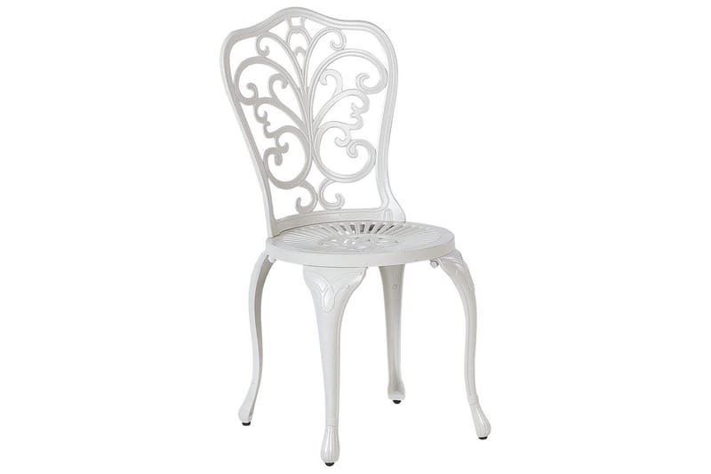 Puutarhatuolit 2 kpl Triora - Valkoinen - Puutarhakalusteet - Puutarhatuoli - Karmituoli ulos