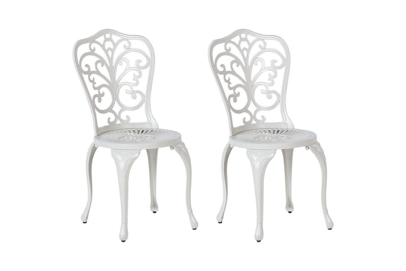 Puutarhatuolit 2 kpl Triora, Valkoinen