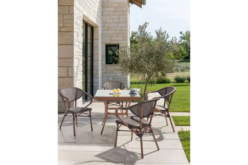 Puutarhatuolit 4 kpl Caspri II - Puutarhakalusteet - Puutarhatuoli - Karmituoli ulos