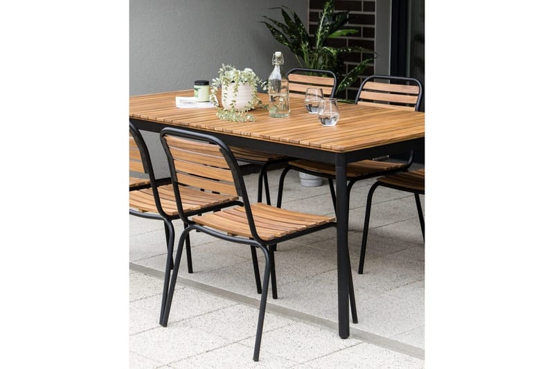 Puutarhatuolit 6 kpl Vallese - Puutarhakalusteet - Puutarhatuoli - Karmituoli ulos