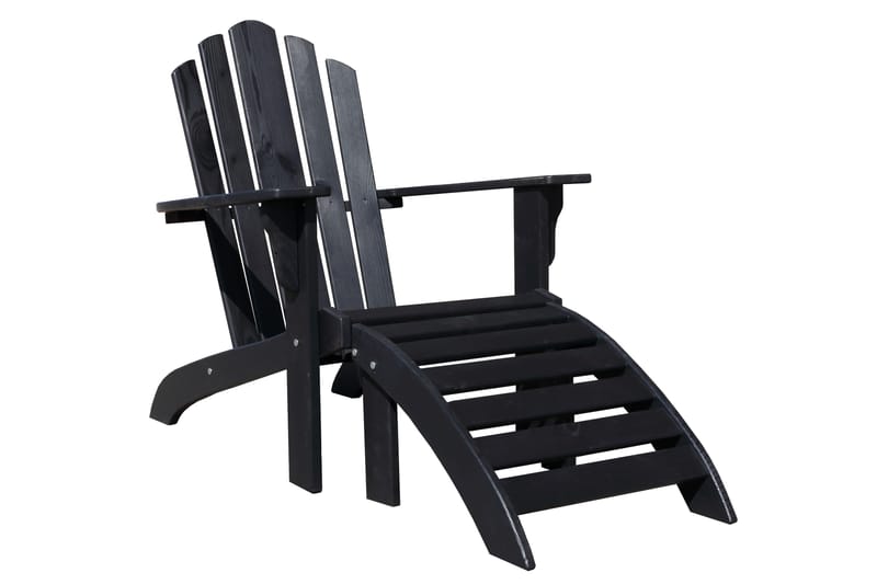 Jakkara Cranston - Kahvimusta - Puutarhakalusteet - Puutarhatuoli - Jalkarahi & jakkara ulkokäyttöön