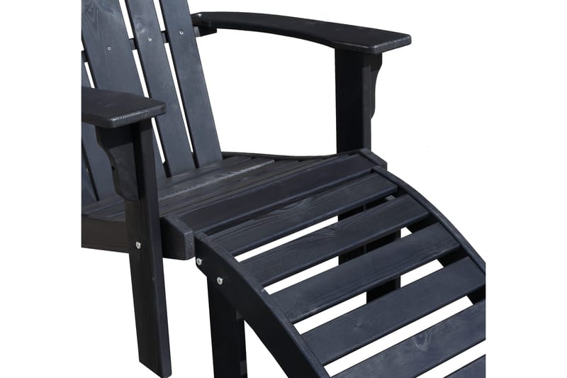 Jakkara Cranston - Kahvimusta - Puutarhakalusteet - Puutarhatuoli - Jalkarahi & jakkara ulkokäyttöön