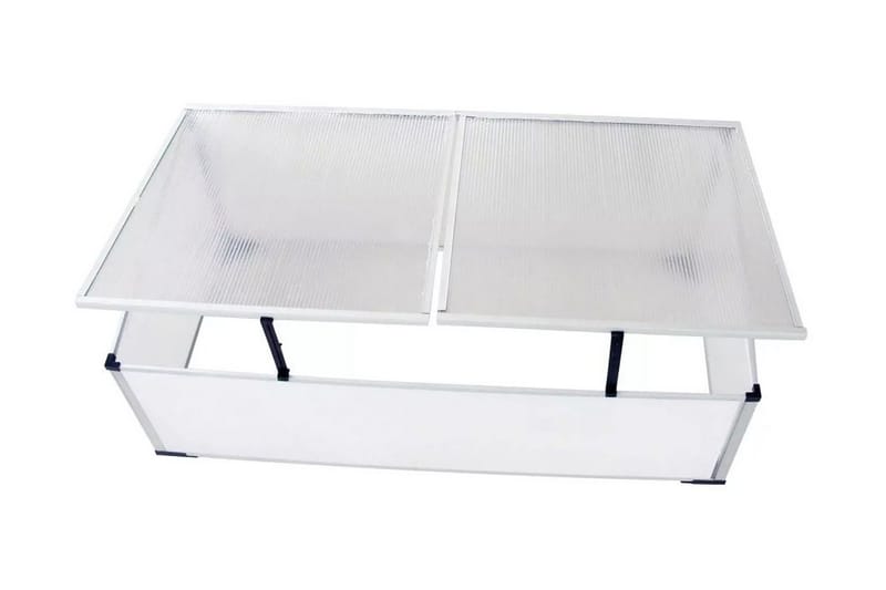 Kylmärunko Kasvihuone Kahdella Kannella 110 x 41 x 55 cm - Läpinäkyvä - Puutarhakalusteet - Puutarhatuoli - Jalkarahi & jakkara ulkokäyttöön