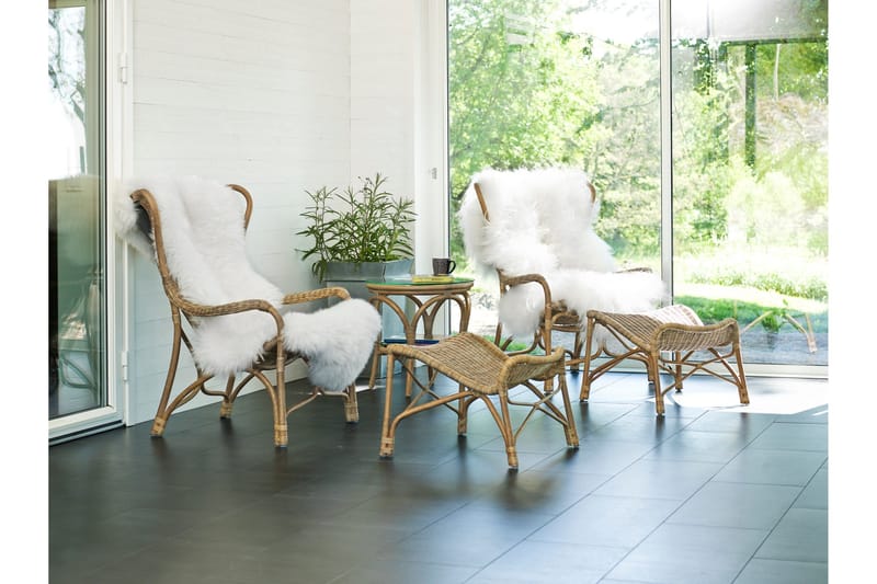 Rahi Praktö Luonnonrottinki - Puutarhakalusteet - Puutarhatuoli - Jalkarahi & jakkara ulkokäyttöön