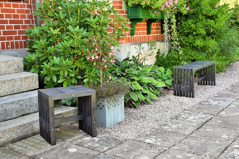 Tuoli Ulrey - Hiilenharmaa - Puutarhakalusteet - Puutarhatuoli - Jalkarahi & jakkara ulkokäyttöön