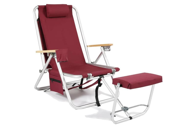 Retkituoli Fritab ROXY kylmälaukulla/puhelintaskulla - Bordeaux - Puutarhakalusteet - Puutarhatuoli - Retkituoli & rantatuoli