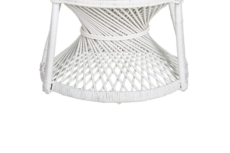Riikinkukkotuoli Emmanuelle - Valkoinen - Puutarhakalusteet - Puutarhatuoli - Ulkotilan nojatuolit