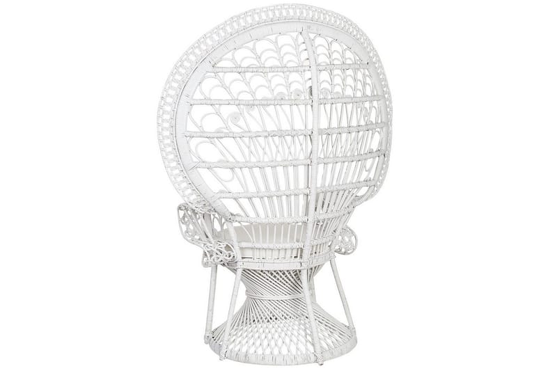 Riikinkukkotuoli Emmanuelle - Valkoinen - Puutarhakalusteet - Puutarhatuoli - Ulkotilan nojatuolit