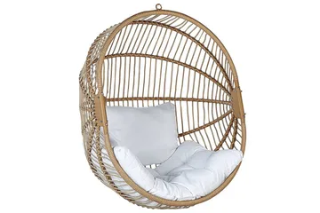 Riipputuoli Acri - Beige, valkoinen - Puutarhakalusteet - Puutarhatuoli - Riipputuoli