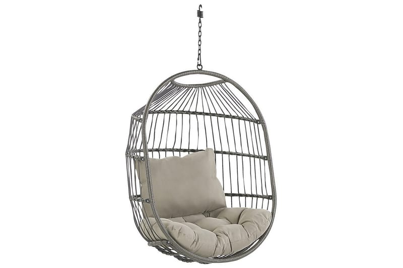 Riipputuoli Alba - Musta, Harmaa - Puutarhakalusteet - Puutarhatuoli - Riipputuoli