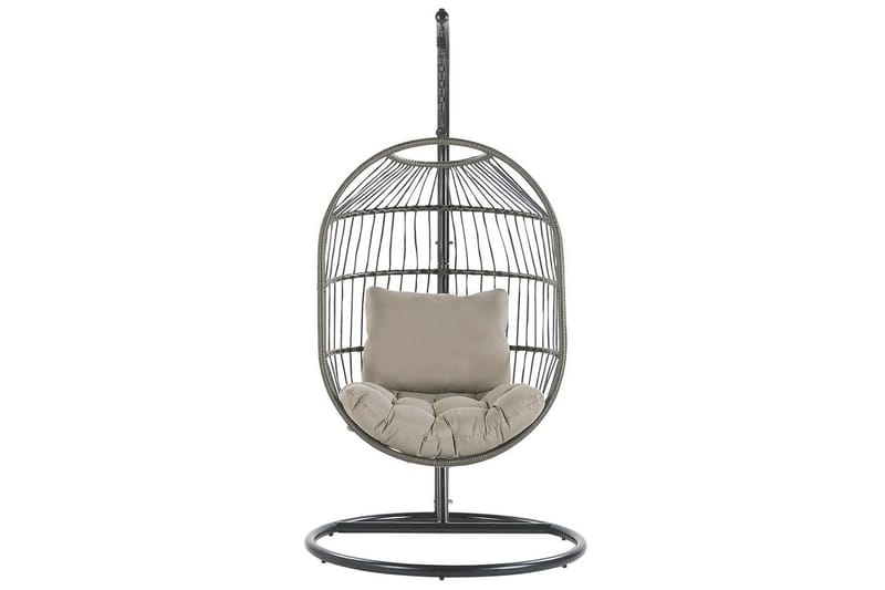 Riipputuoli Alba - Musta, Harmaa - Puutarhakalusteet - Puutarhatuoli - Riipputuoli