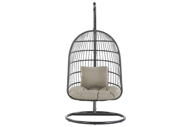 Riipputuoli Allera - Musta, Harmaa - Puutarhakalusteet - Puutarhatuoli - Riipputuoli